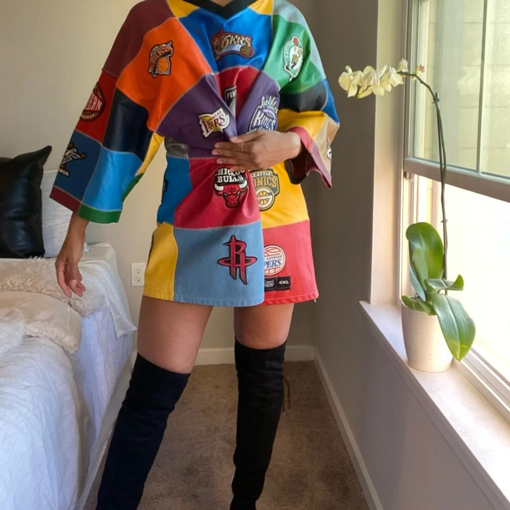 Colorful Patchwork NBA Top - Picture 4 of 7